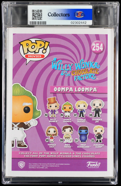 Funko Pop! PSA Graded Willy Wonka & the Chocolate Factory: Oompa Loompa PSA Graded 9 MINT Vinyl Figure #254