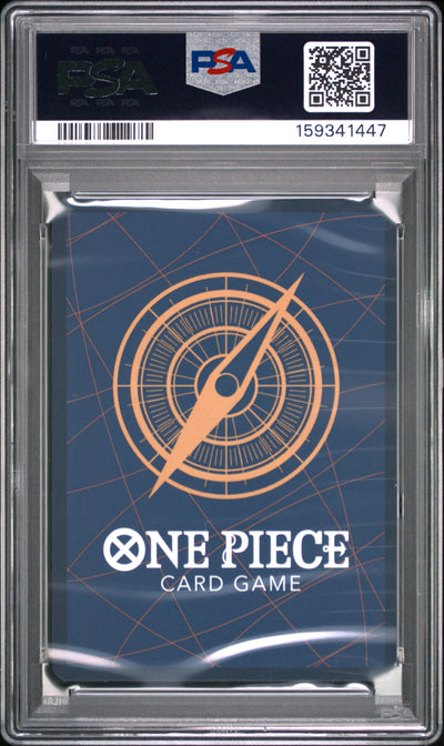 One Piece Op14 Eb04 The Azure Sea's Seven 119 Dracule Mihawk PSA 9 MINT Cert #159341447