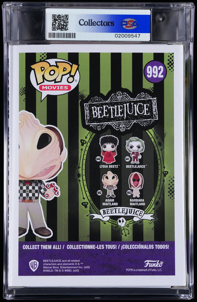 Funko Pop! PSA Graded Beetlejuice: Adam Maitland PSA Graded 9 MINT Vinyl Figure #992 Cert #02009547