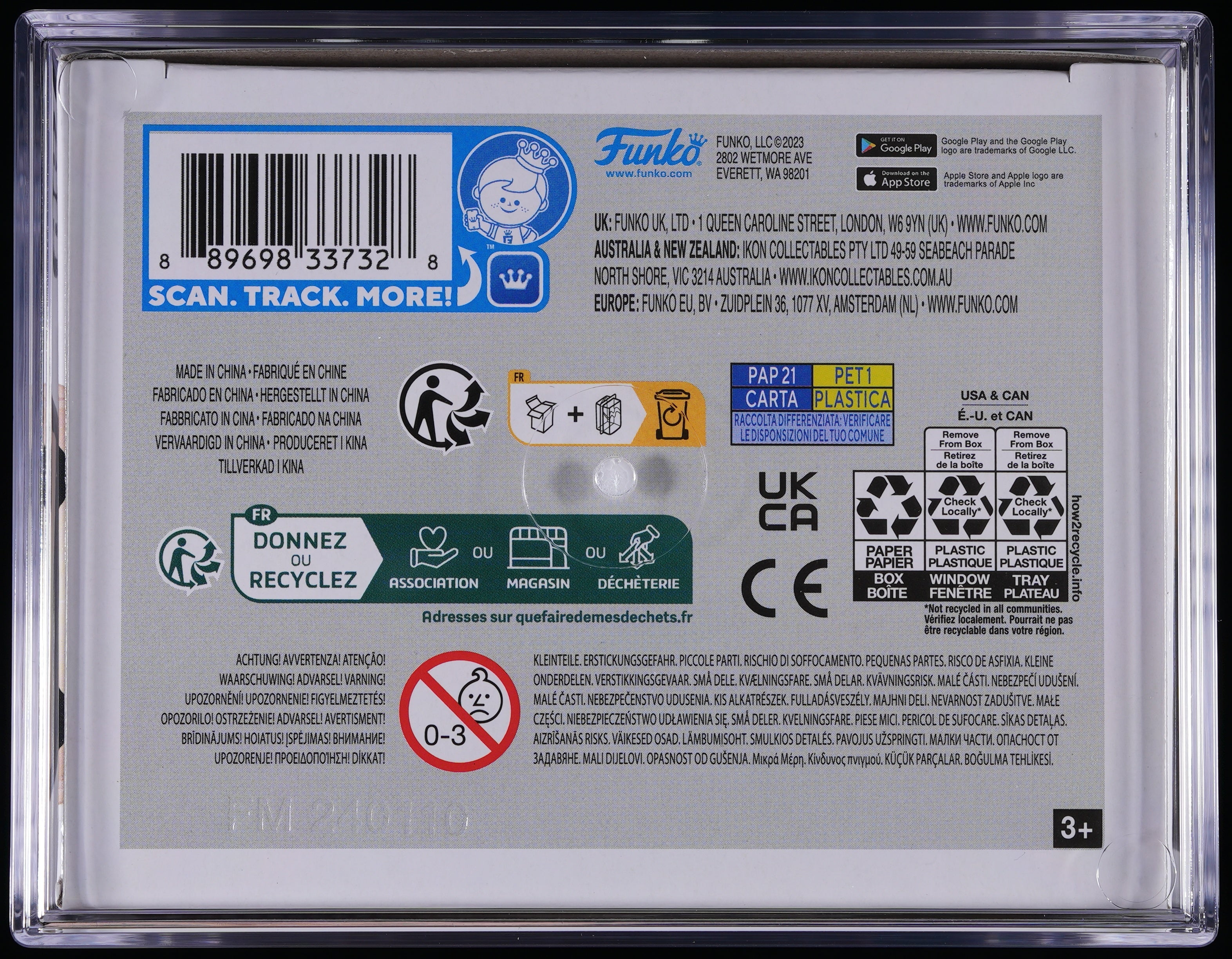 Funko Pop! PSA Graded Queen: Freddie Mercury PSA Graded 9 MINT Vinyl Figure #96 Cert #02210567