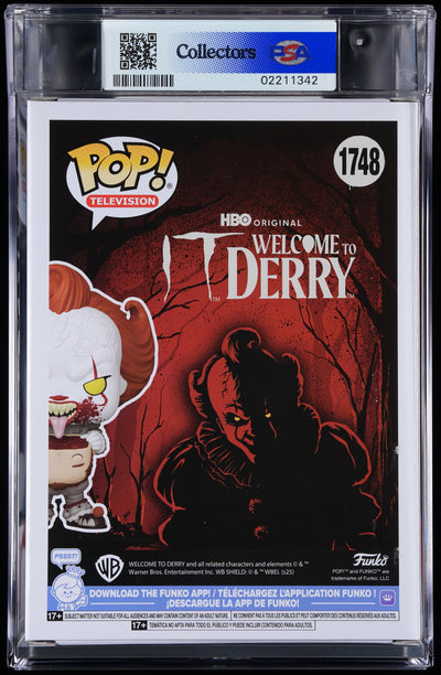 Funko Pop! PSA Graded IT Welcome to Derry: Pennywise PSA Graded 10 GEM MINT Vinyl Figure #1748 Cert #02211342