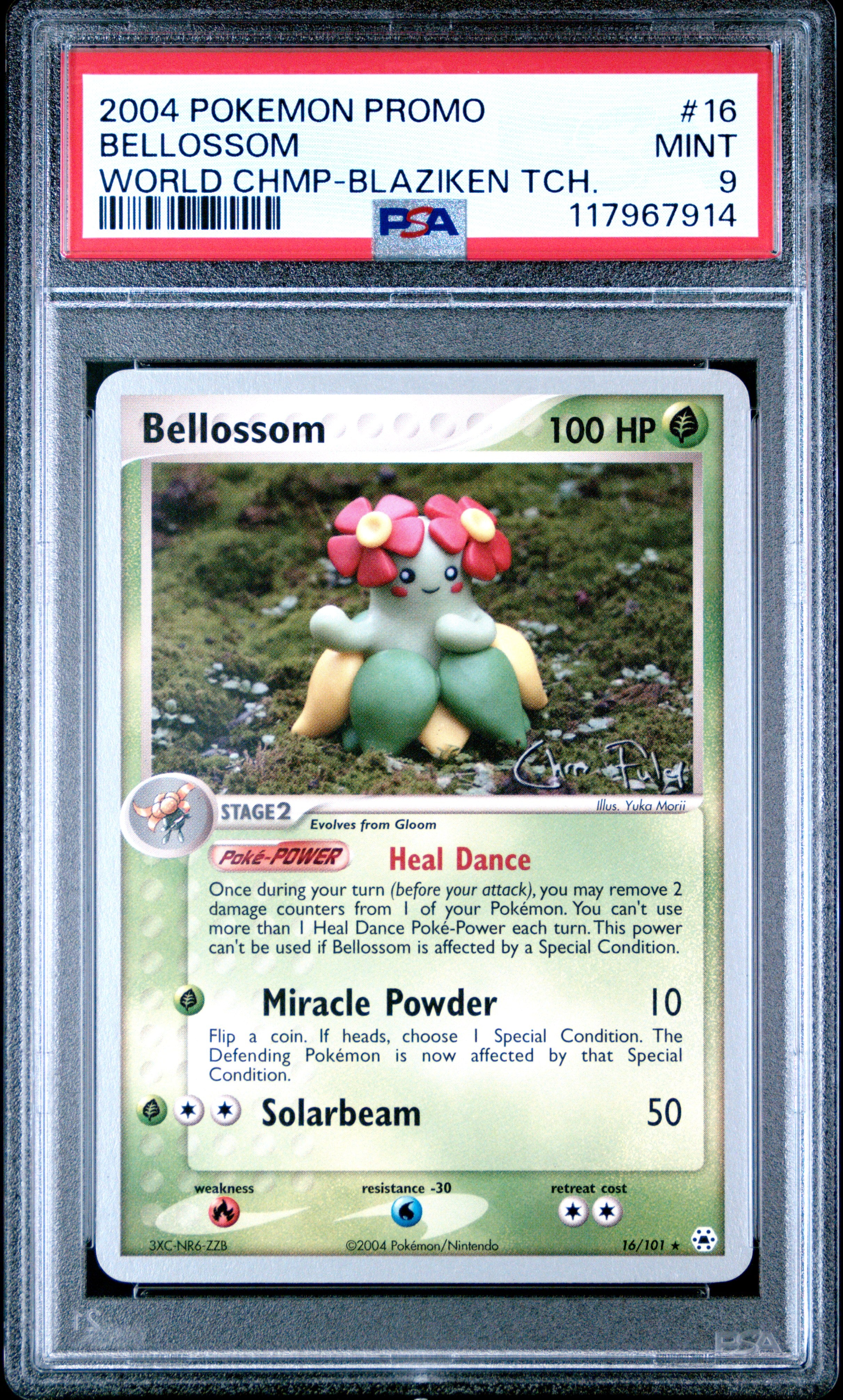 Pokemon World Championships Promo 16 Bellossom Blaziken Tech PSA 9 MINT Cert #117967914