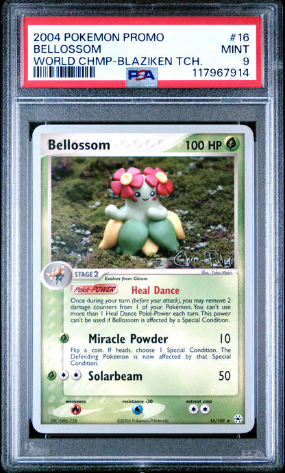 Pokemon World Championships Promo 16 Bellossom Blaziken Tech PSA 9 MINT Cert #117967914