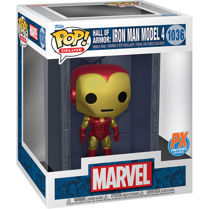 Funko Pop! Deluxe Marvel Iron Man Hall of Armor: Iron Man Model 4 Vinyl Figure #1036