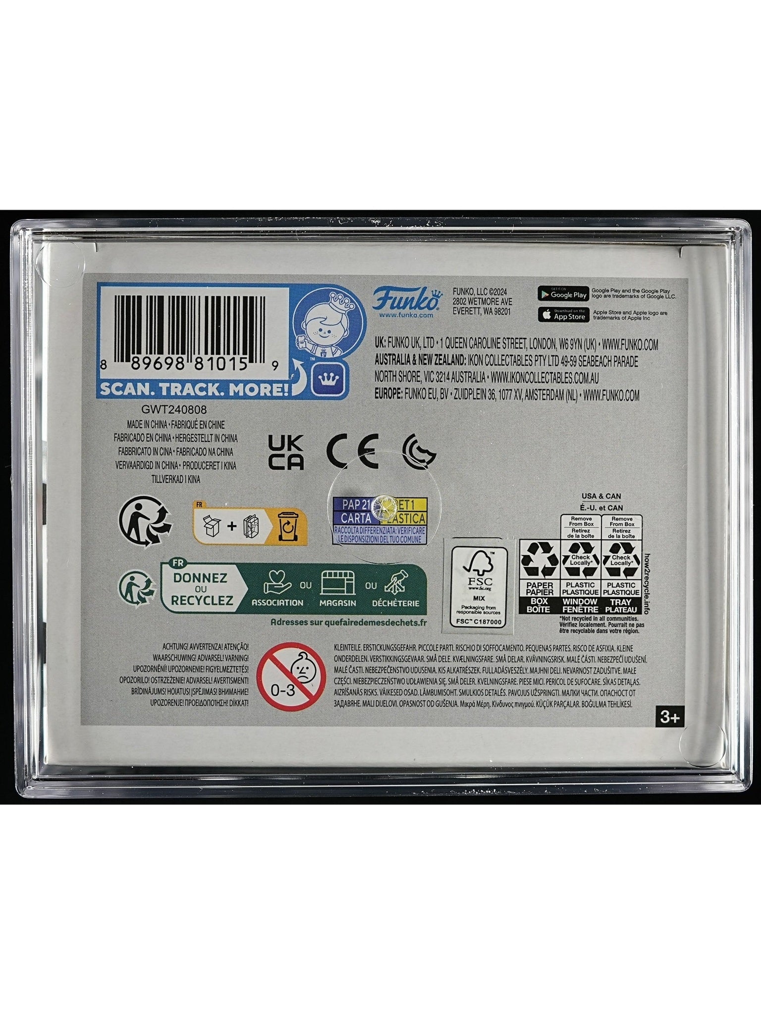 Funko Pop! Charlie Chaplin: Charlie Chaplin PSA Graded Vinyl Figure #79 Cert #01005064