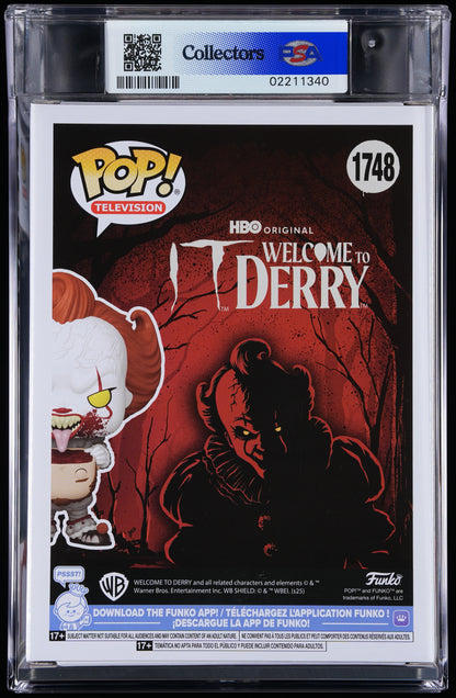 Funko Pop! PSA Graded IT Welcome to Derry: Pennywise PSA Graded 9 MINT Vinyl Figure #1748 Cert #02211340