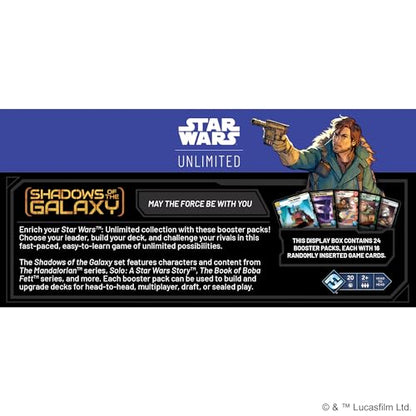 Star Wars: Unlimited: Shadows of The Galaxy Booster Display (Set of 24 Booster Packs)