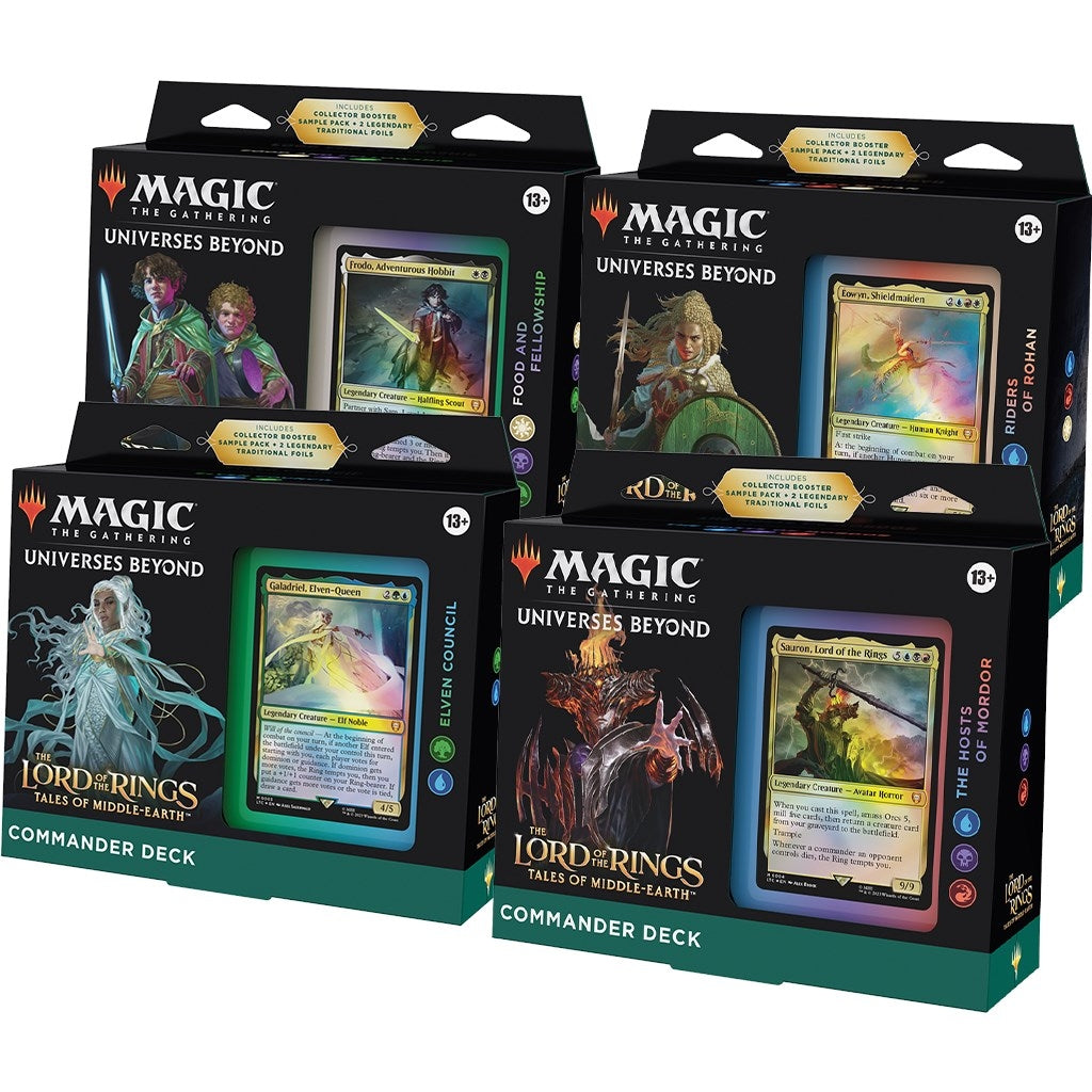 Image for The Lord of the Rings: Tales of Middle-earth Commander Decks [Set of 4] - Magic: The Gathering