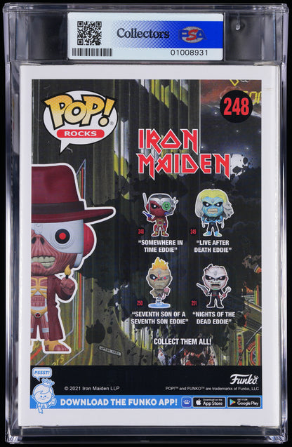 Funko Pop! PSA Graded Iron Maiden: Stranger in a Strange Land Eddie PSA Graded 8.5 NM-MT+ Vinyl Figure #248 Cert #01008931