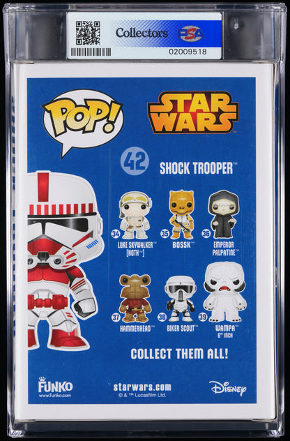 Funko Pop! PSA Graded Star Wars: Shock Trooper PSA Graded 8.5 NM-MT+ Vinyl Figure #42 Cert #02009518