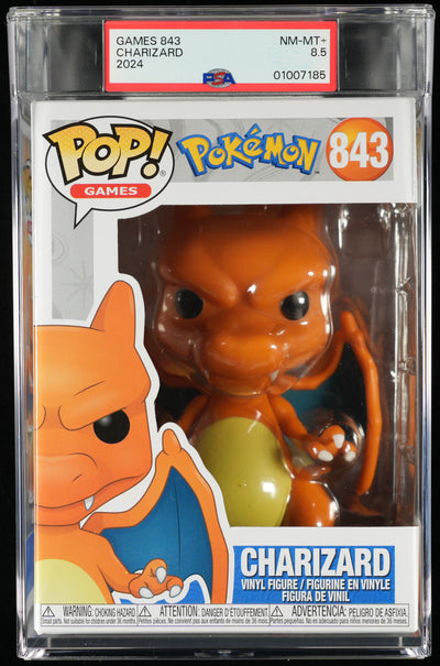 Funko Pop! PSA Graded Pokemon: Charizard PSA Graded 8.5 NM-MT+ Vinyl Figure #843 Cert #01007185