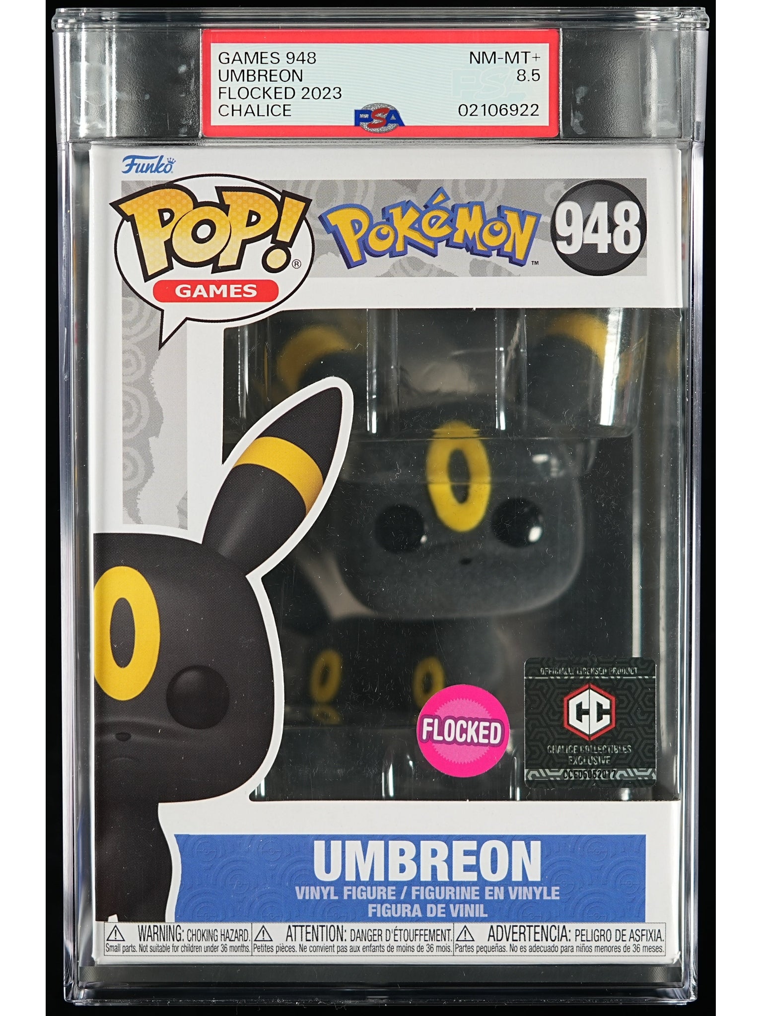 Funko Pop! Pokemon: Umbreon PSA Graded Vinyl Figure #948 Cert #02106922