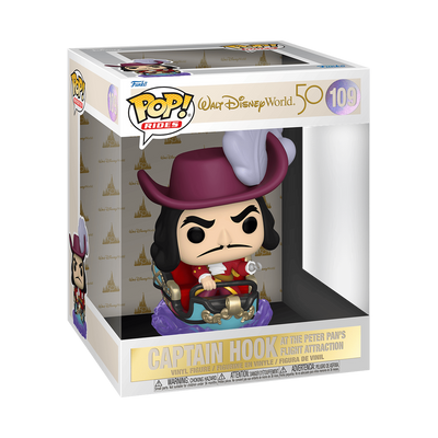Funko Pop! Rides Disney Captain Hook at the Peter Pan's Flight Attraction #109 Vinyl Figure