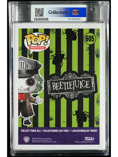 Funko Pop! Beetlejuice: Beetlejuice PSA Graded Vinyl Figure #605 Cert #01005851