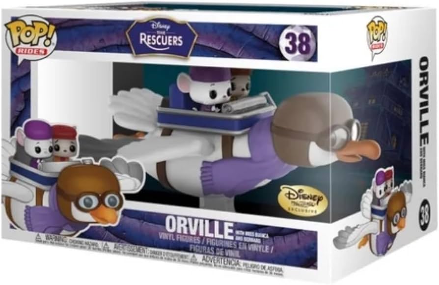 Disney The Rescuers: Orville with Miss Bianca and Bernard
