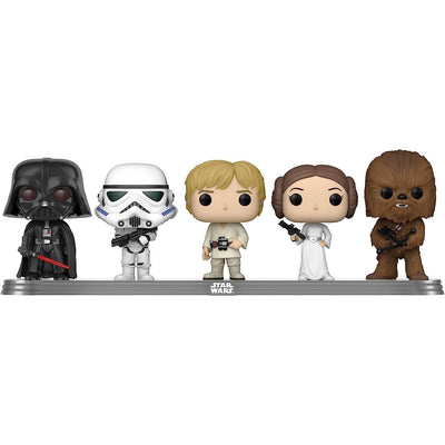 Star Wars: Darth Vader, Stormtrooper, Luke Skywalker, Princess Leia, and Chewbacca (5 Pack)