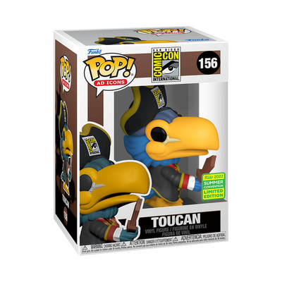 Funko Pop 2022 San Diego Comic Con Pirate Toucan #156 Exclusive Vinyl Figure