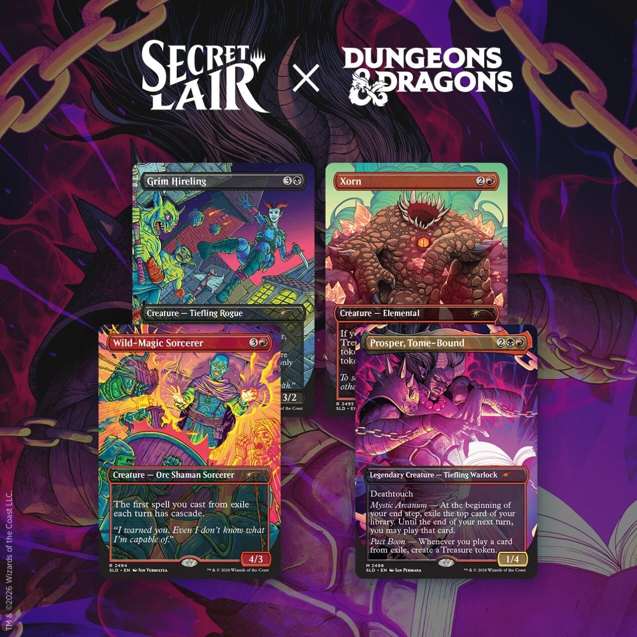 Image for Secret Lair Drop: Secret Lair x Dungeons & Dragons: Shadows Over Baldur’s Gate - Non-Foil Edition - Magic: The Gathering