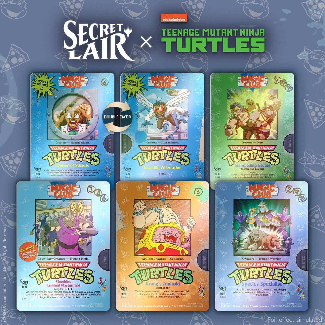 Image for Secret Lair Drop: Secret Lair x Teenage Mutant Ninja Turtles: VHS Villains - Traditional Foil Edition - Magic: The Gathering