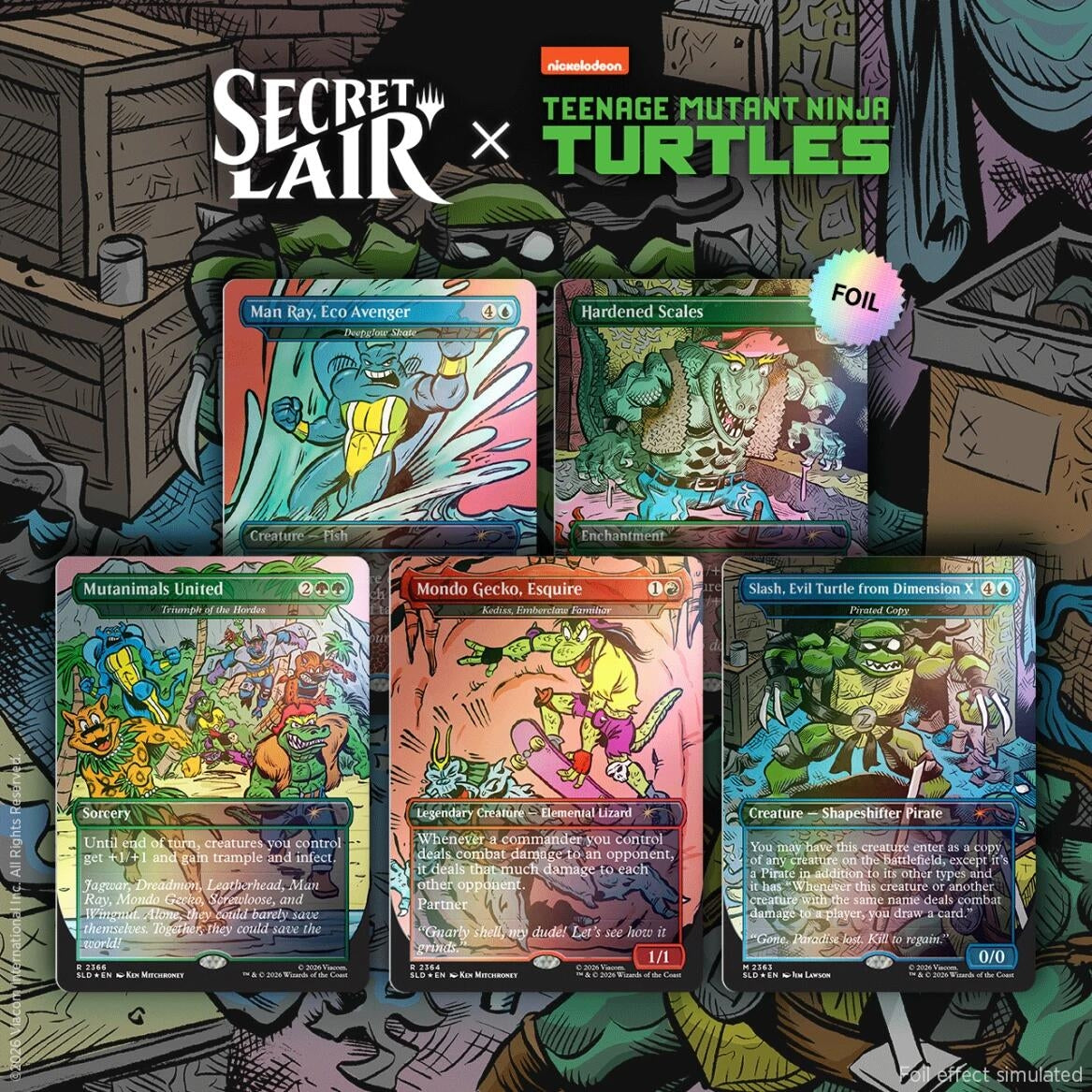 Image for Secret Lair Drop: Secret Lair x Teenage Mutant Ninja Turtles: The Mighty Mutanimals - Traditional Foil Edition - Magic: The Gathering