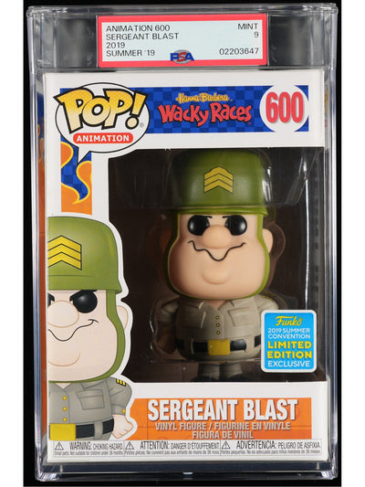 Funko Pop! Wacky Races: Sergeant Blast PSA Graded Vinyl Figure #600 Cert #02203647
