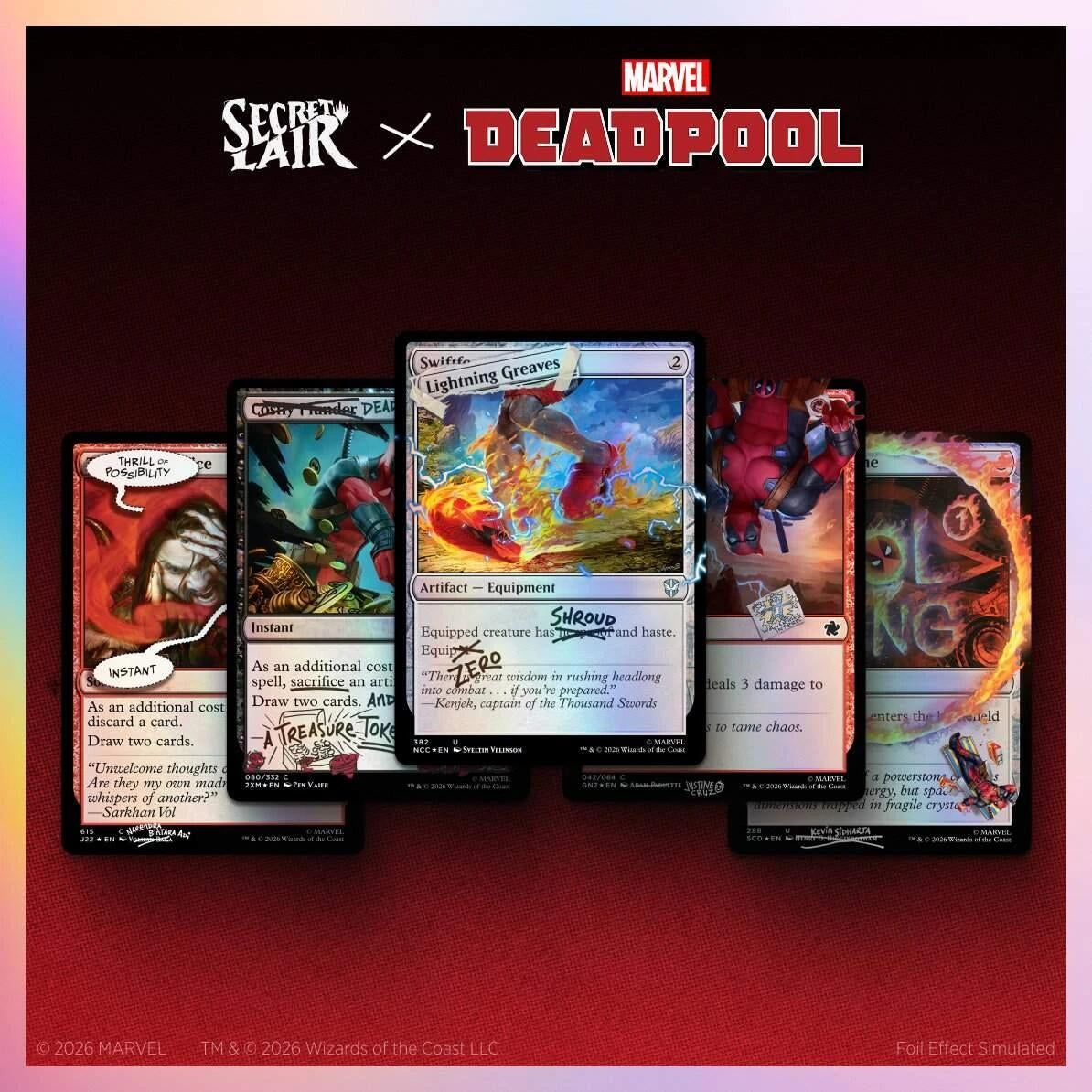 Image for Secret Lair Drop: Secret Lair x Marvel's Deadpool: I Fixed It (You're Welcome) - Traditional Foil Edition - Magic: The Gathering