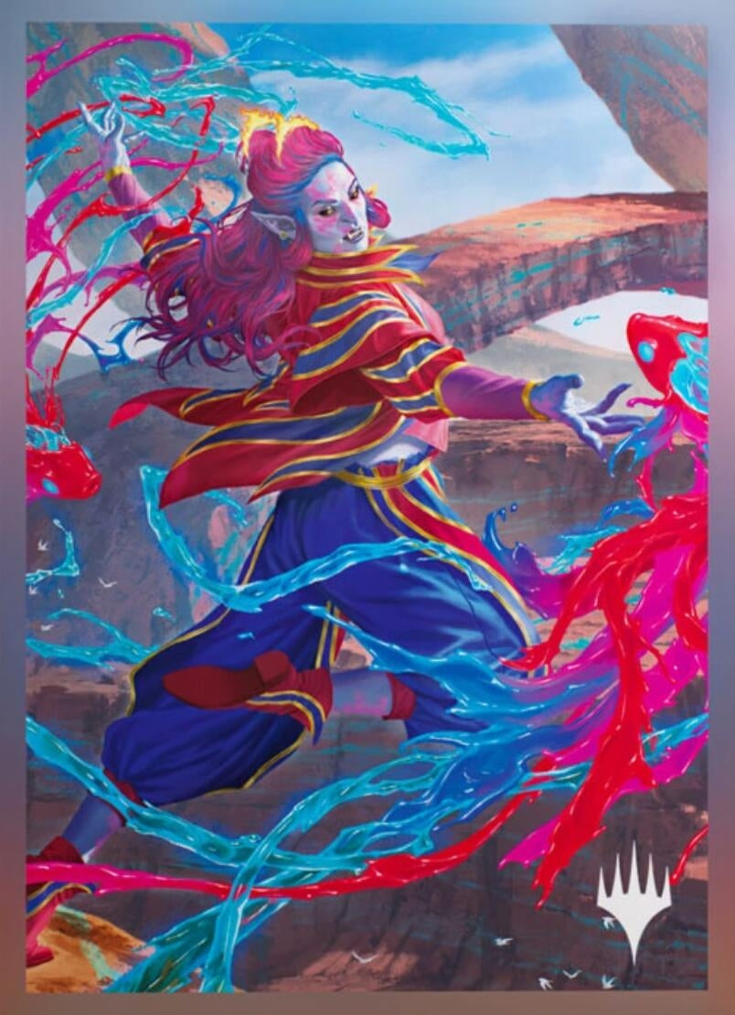 Image for Magic: The Gathering Lorwyn Eclipsed Premium Art Sleeves - Rootha, Mastering The Moment - Card Sleeves