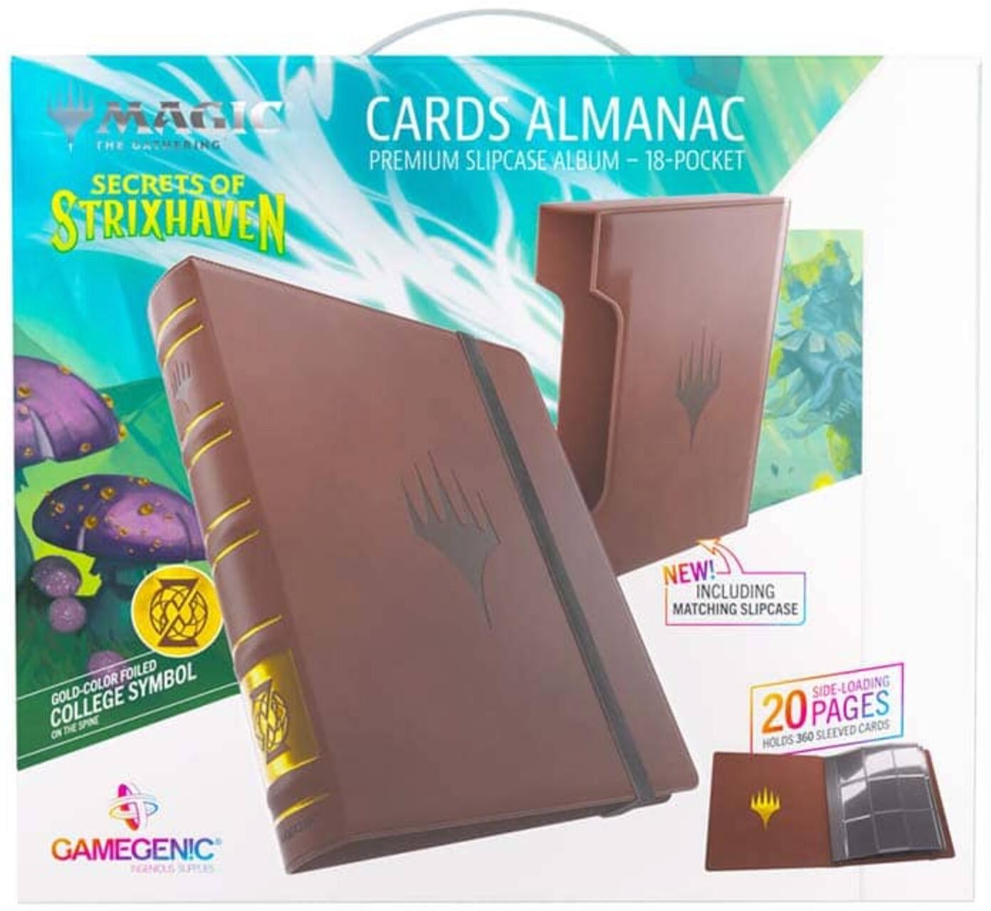 Image for Magic: The Gathering Secrets of Strixhaven Cards Almanac 18-Pocket Slipcase Album - Quandrix - Storage Albums
