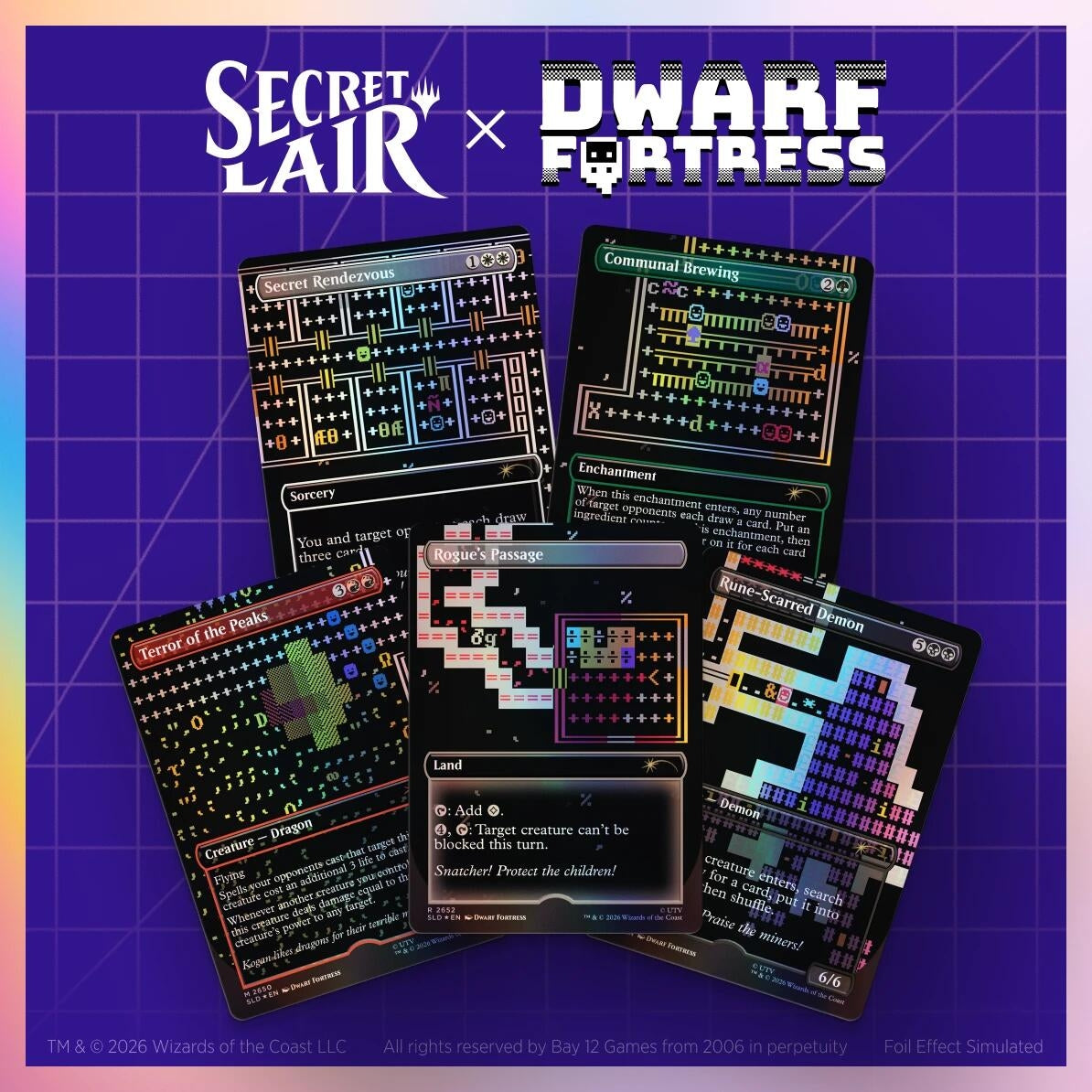 Image for Secret Lair Drop: Secret Lair x Dwarf Fortress: Create New World - Traditional Foil Edition - Magic: The Gathering