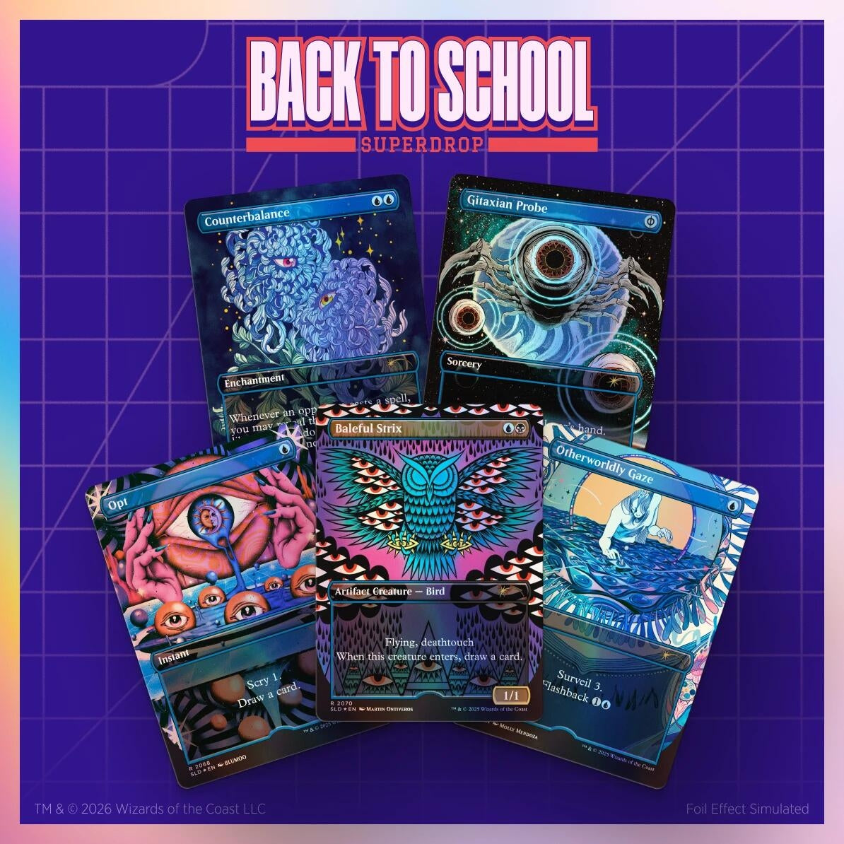 Image for Secret Lair Drop: The Eyes Have It - Rainbow Foil Edition - Magic: The Gathering