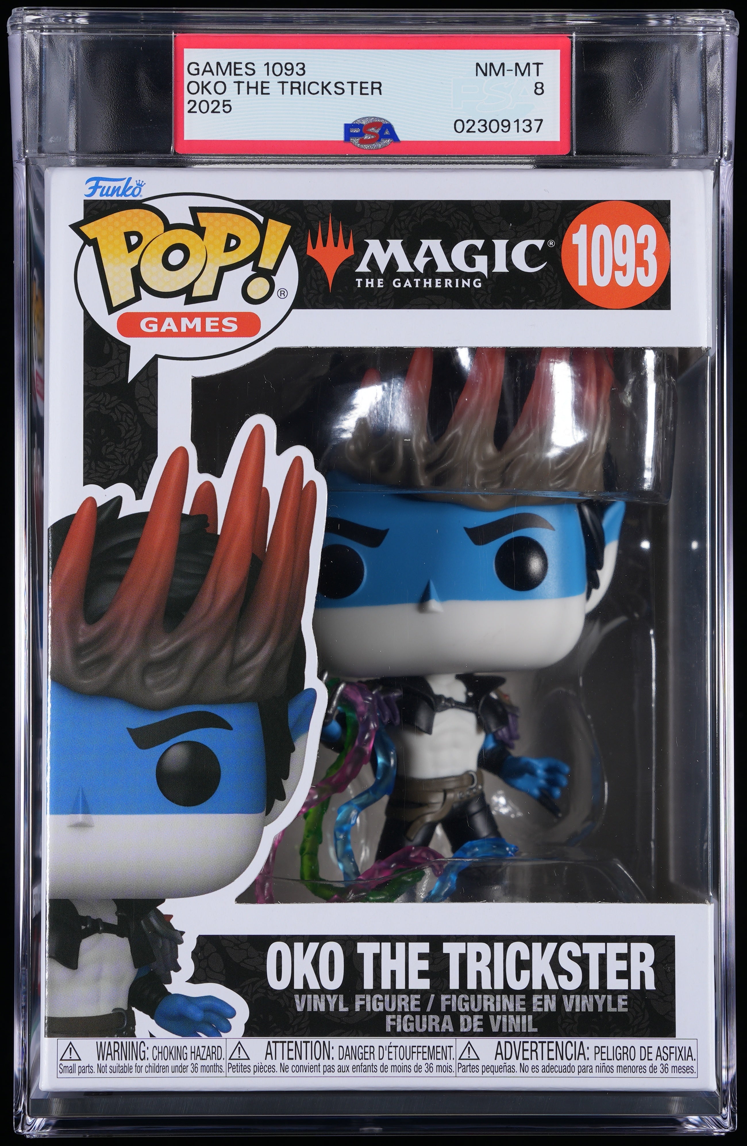 Funko Pop! PSA Graded Magic The Gathering: Oko The Trickster PSA Graded 8 NM-MT Vinyl Figure #1093 Cert #02309137