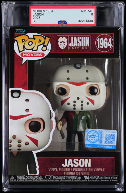Funko Pop! PSA Graded Friday the 13th: Jason PSA Graded 8 NM-MT Vinyl Figure #1964 Cert #02211338