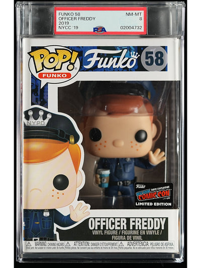 Funko Pop! Funko: Officer Freddy PSA Graded Vinyl Figure #58 Cert #02004732