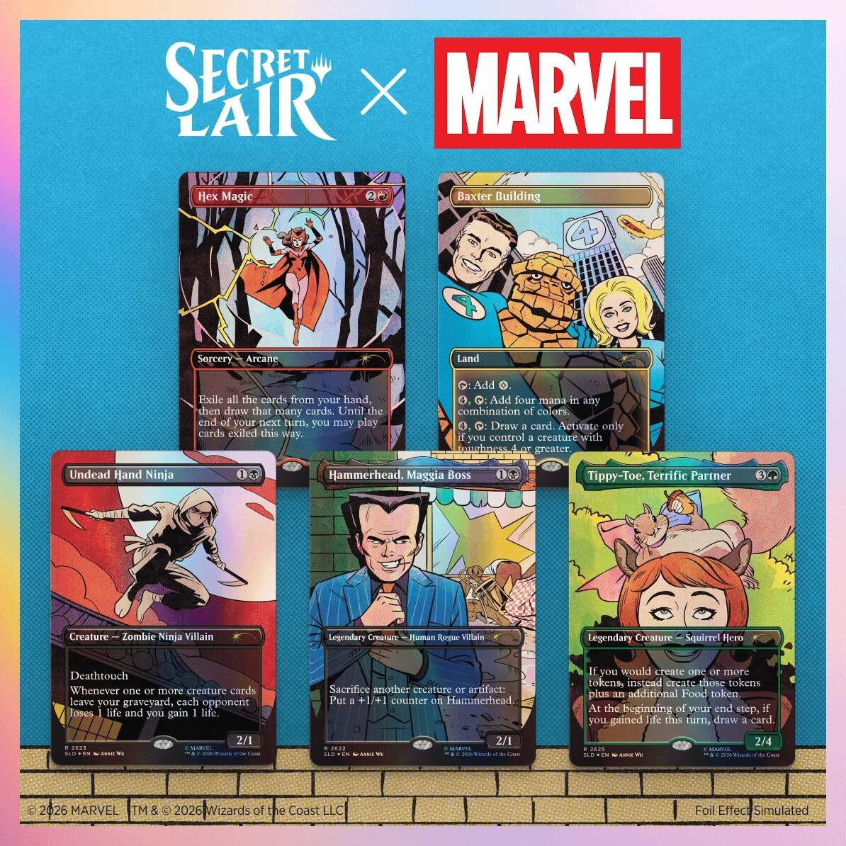 Image for Secret Lair Drop: Secret Lair x Marvel: Spinner Rack Specials - Traditional Foil Edition - Magic: The Gathering