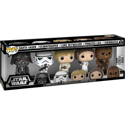 Star Wars: Darth Vader, Stormtrooper, Luke Skywalker, Princess Leia, and Chewbacca (5 Pack)