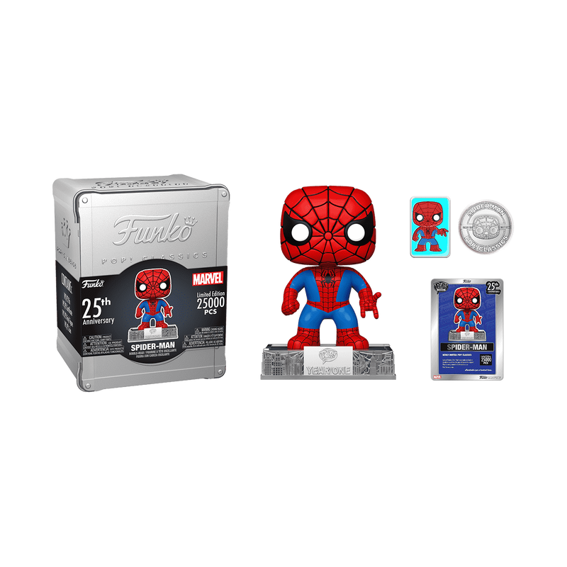 Funko Pop! Marvel Classics Spider-Man (Funko 25th Anniversary) Box