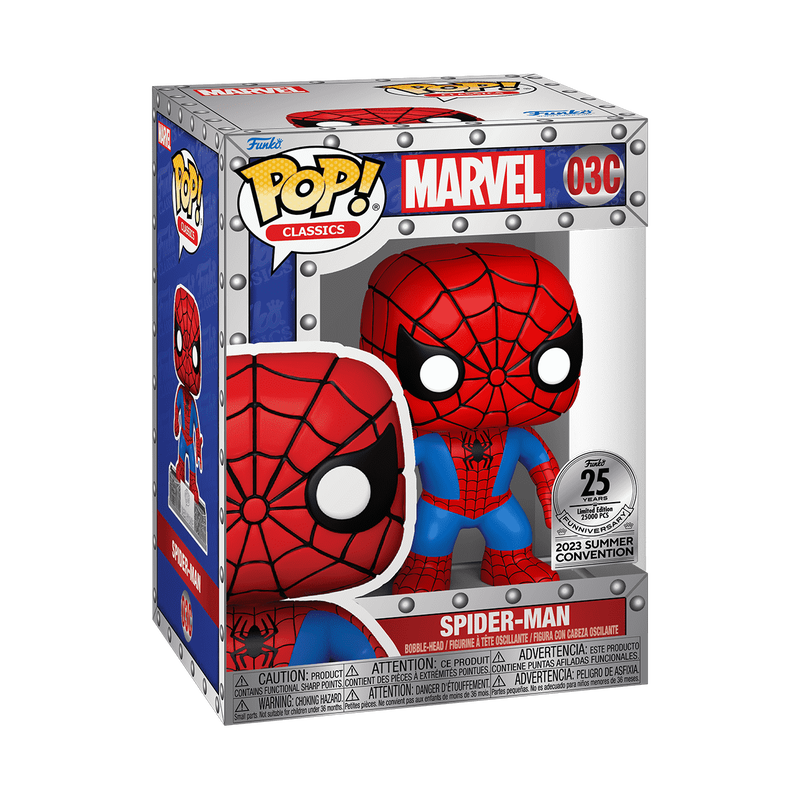 Funko Pop! Marvel Classics Spider-Man (Funko 25th Anniversary) Box