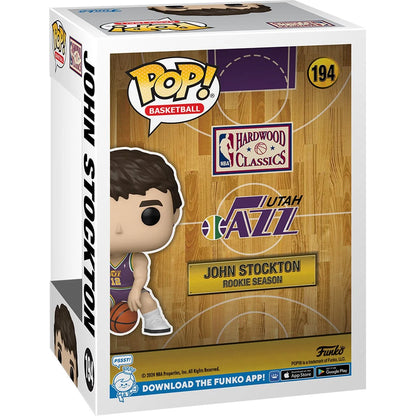Funko Pop! NBA Utah Jazz: John Stockton Rookie Season Vinyl Figure #194