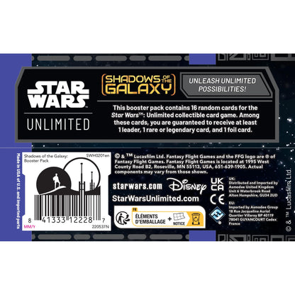 Star Wars: Unlimited: Shadows of The Galaxy Booster Display (Set of 24 Booster Packs)
