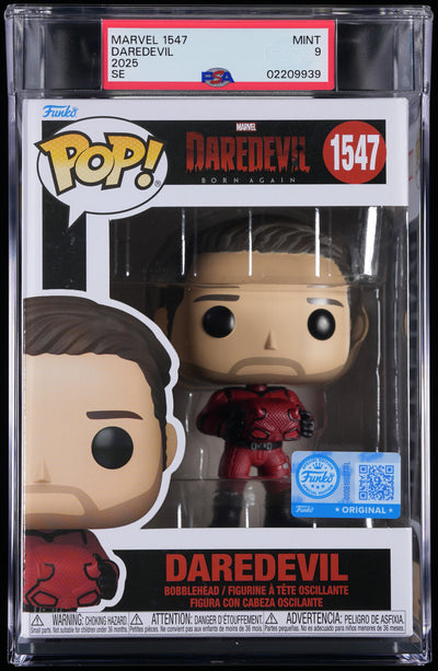 Funko Pop! PSA Graded Daredevil Born Again: Daredevil PSA Graded 9 MINT Vinyl Figure #1547 Cert #02209939