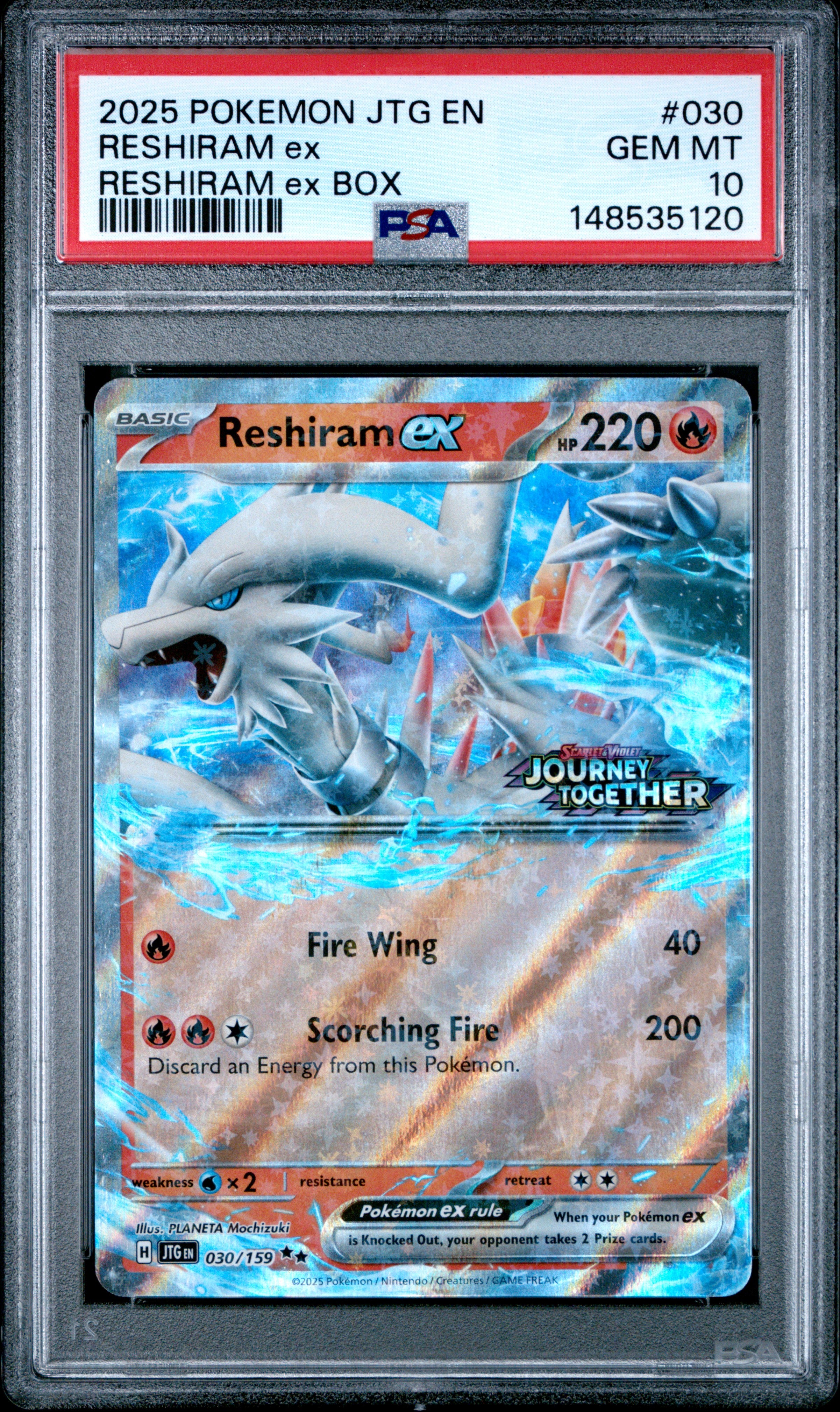 Pokemon Jtg En Journey Together 030 Reshiram Ex Reshiram Ex Box PSA 10 GEM MINT Cert #148535120 Boxed Vinyl - Premium Collectibles Store Pokemon Jtg En Journey Together 030 Reshiram Ex Reshiram Ex Box PSA 10 GEM MINT Cert #148535120 Boxed Vinyl - Premium Collectibles Store