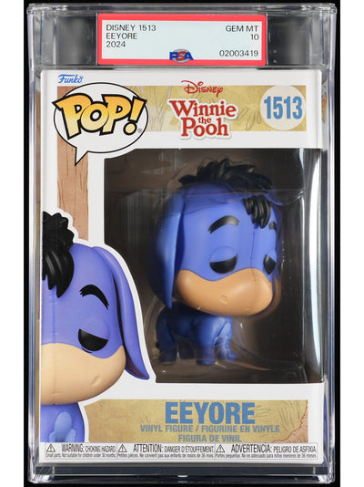 Funko Pop! Disney Winnie the Pooh: Eeyore PSA Graded Vinyl Figure #1513 Cert #02003419