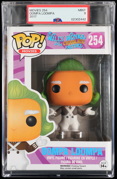 Funko Pop! PSA Graded Willy Wonka & the Chocolate Factory: Oompa Loompa PSA Graded 9 MINT Vinyl Figure #254