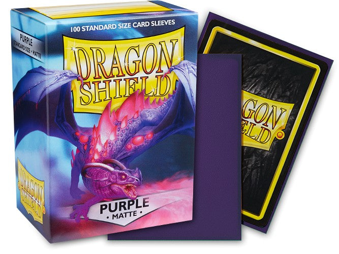 Dragon Shield Sleeves: Standard Matte Purple (100 ct)