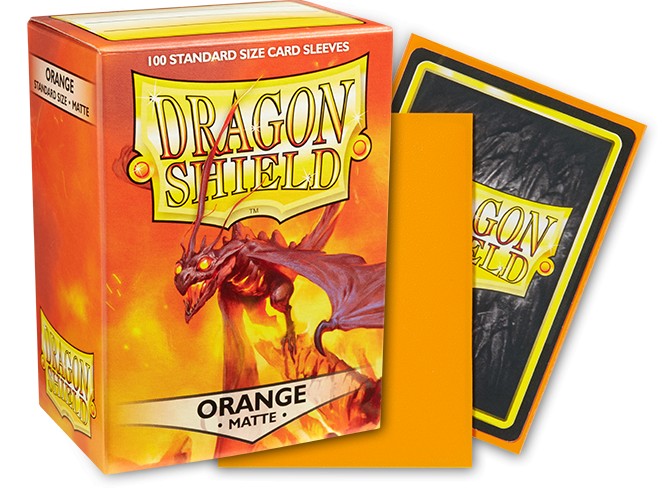 Dragon Shield Sleeves: Standard Matte Orange (100 ct)