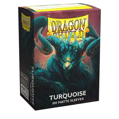 Dragon Shield Sleeves: Standard Matte - Turquoise "Atebeck" (100-Pack)