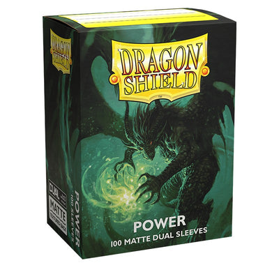 Dragon Shield: Dual Matte Standard Sleeves - Power Green (100-Pack)