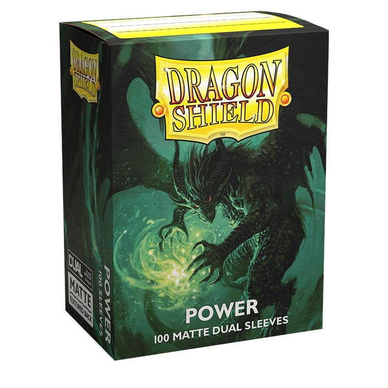 Dragon Shield Sleeves: Standard Dual Matte Power Green (100 ct)