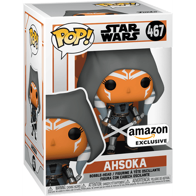 Funko Pop! Star Wars: Hooded Ahsoka with Dual Sabers #467 Exclusive Vinyl Figure