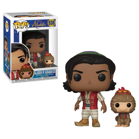Funko Pop! Disney Aladdin: Aladdin Of Agrabah with Abu Vinyl Figure #538